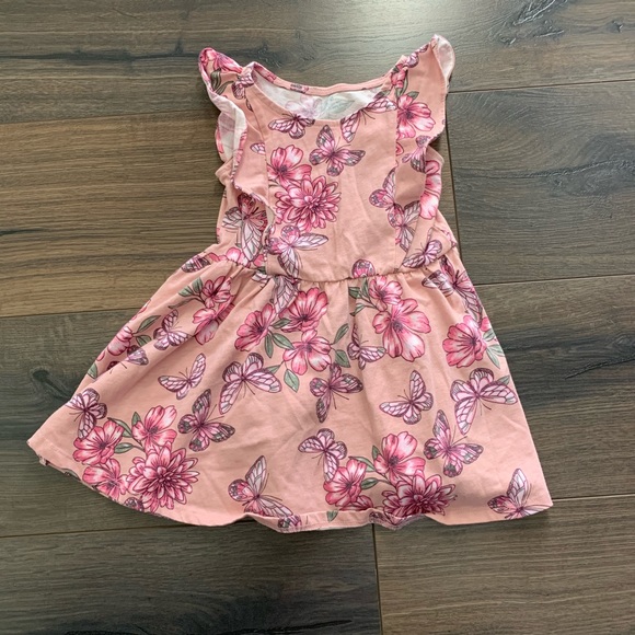 2T Pink Floral Dress - Picture 3 of 6